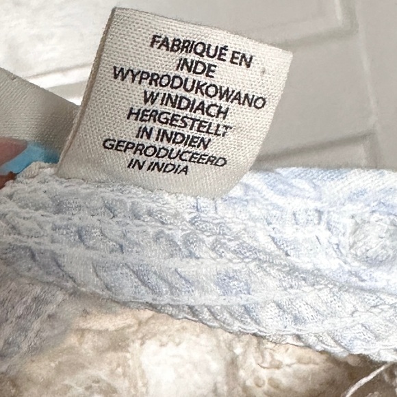 Joie Linen Blend Embroidered Peasant Top Tassels Smocked Neck Flowy Preppy Beach - Picture 15 of 17